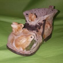 Décoration chaussure avec petits lapins